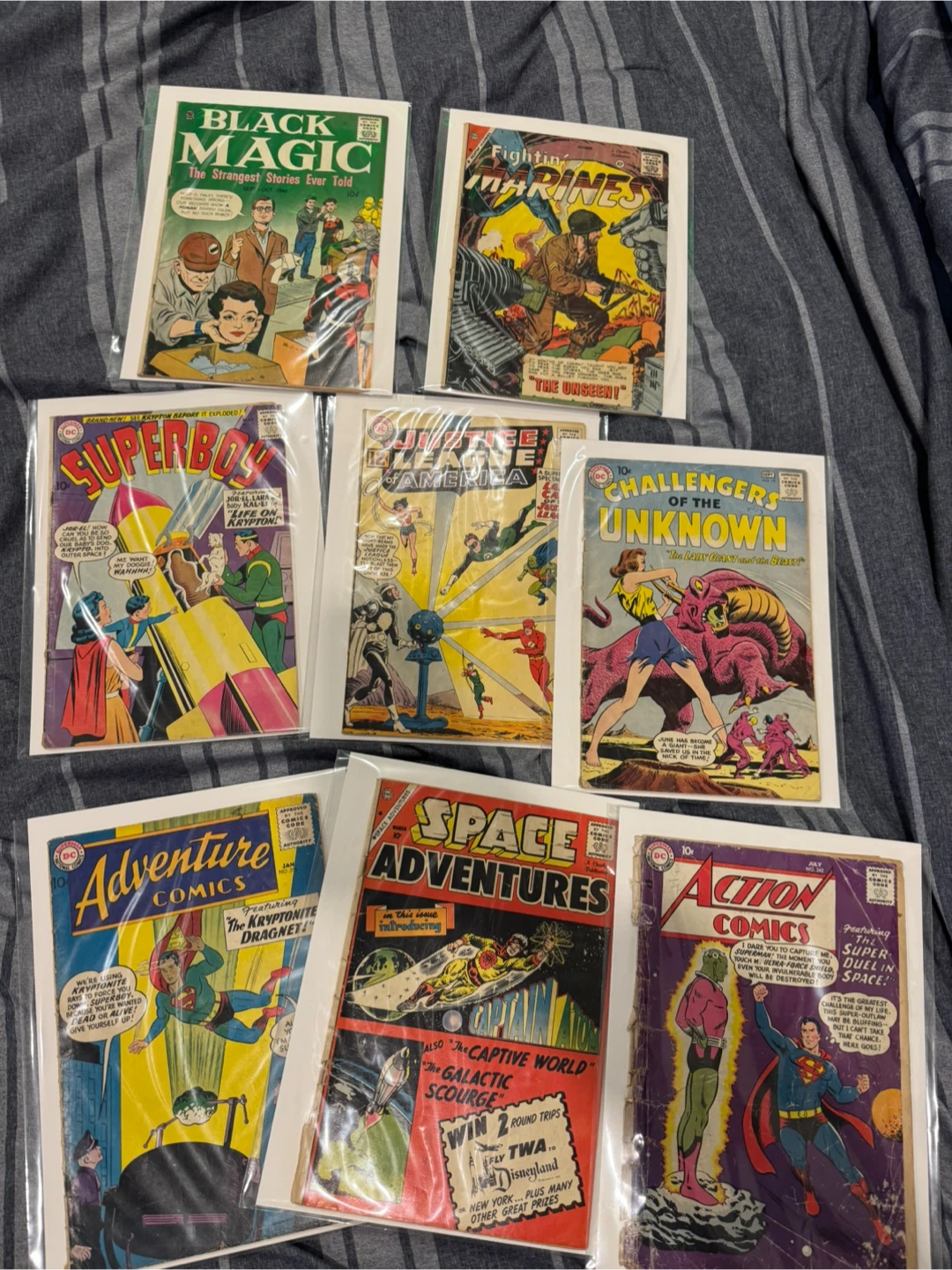 Box of vintage comics