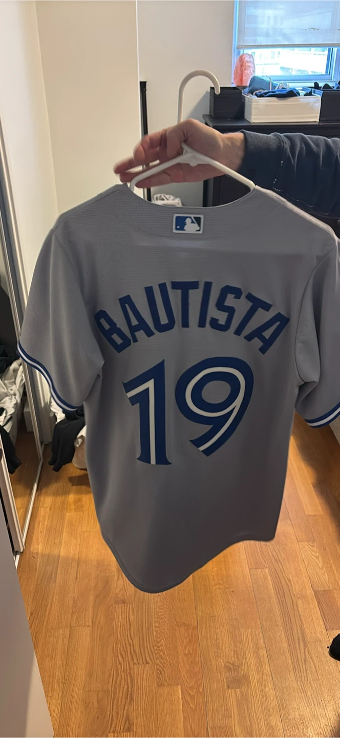Toronto Blue Jays Bautista #19 Majestic Baseball Jersey (Small)