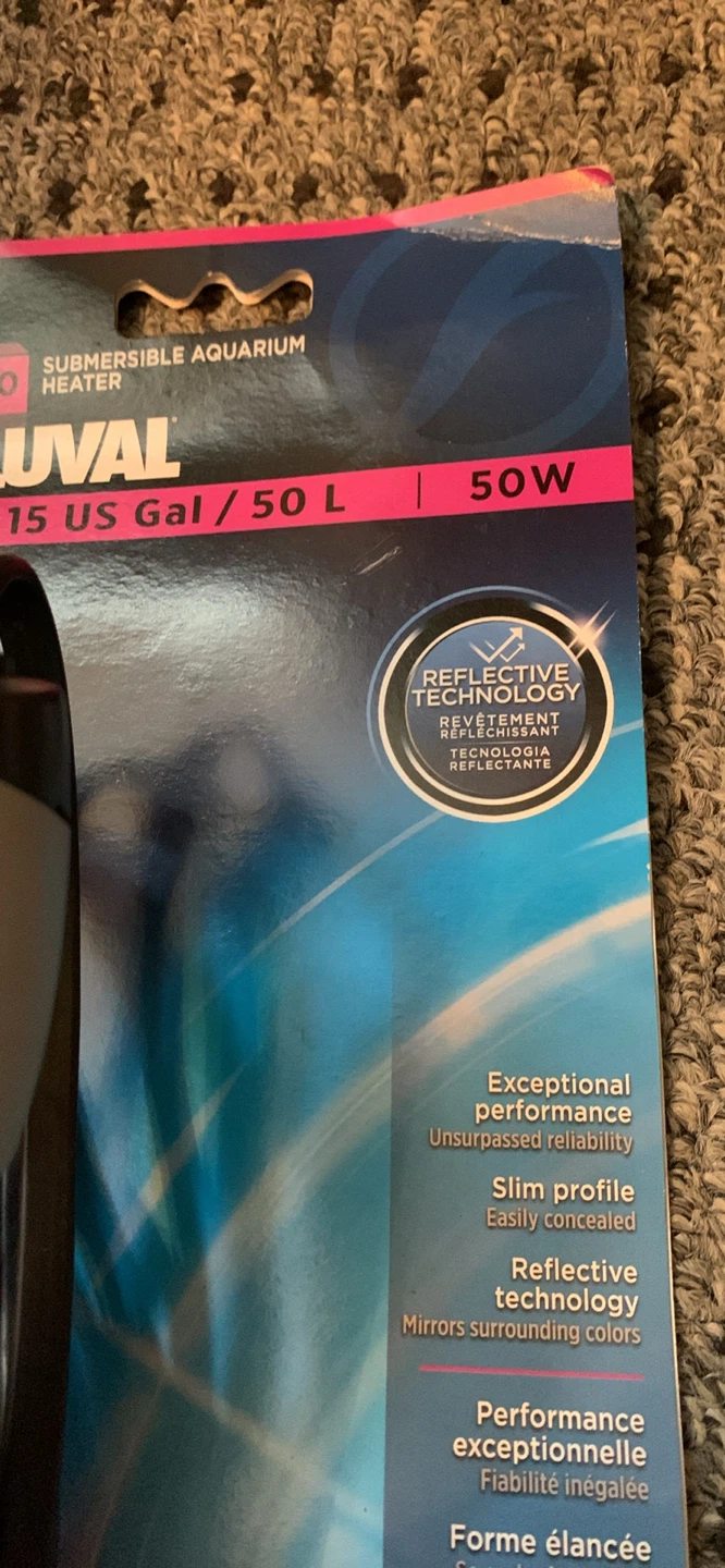 Fluval M50 Submersible Aquarium Heater 50W 15 US Gal / 50 L - photo 2