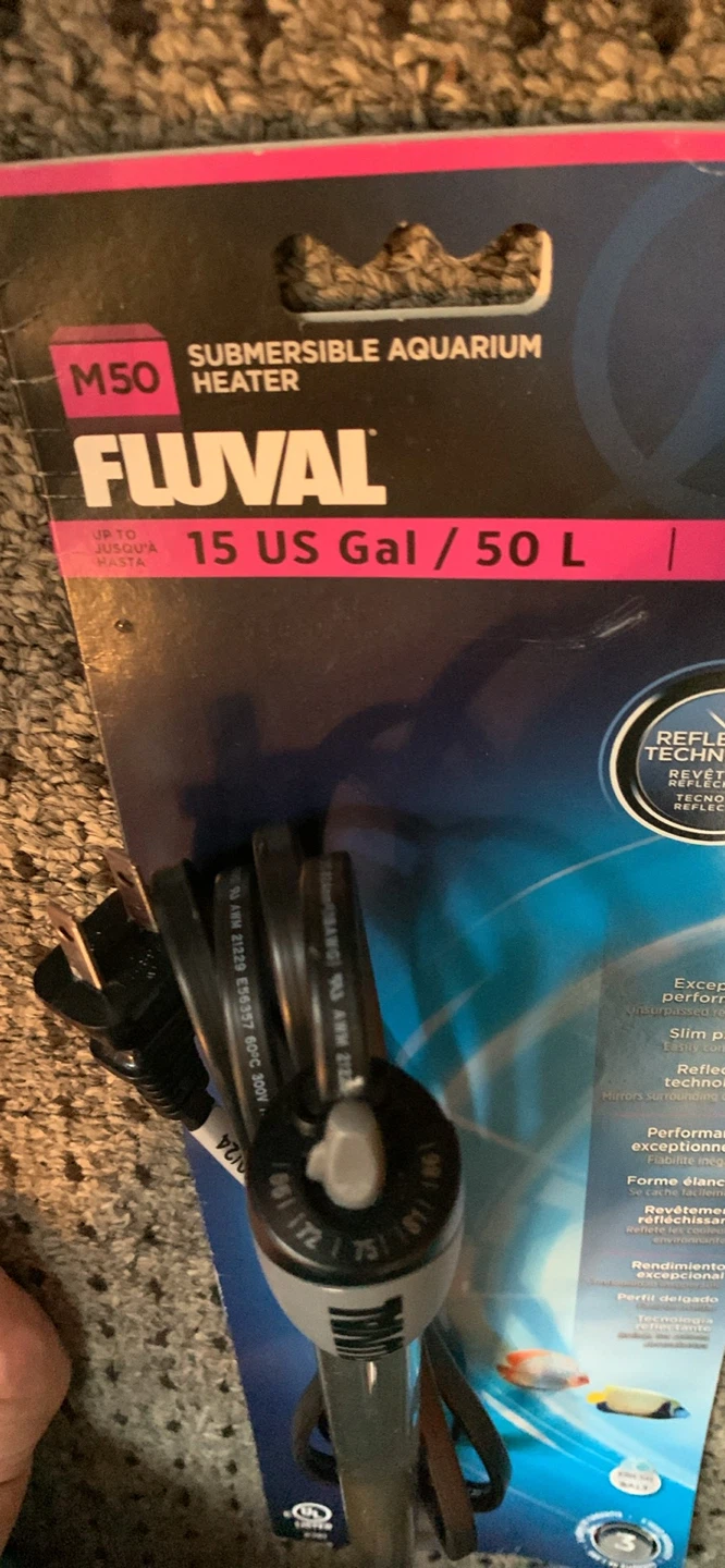 Fluval M50 Submersible Aquarium Heater 50W 15 US Gal / 50 L - photo 4