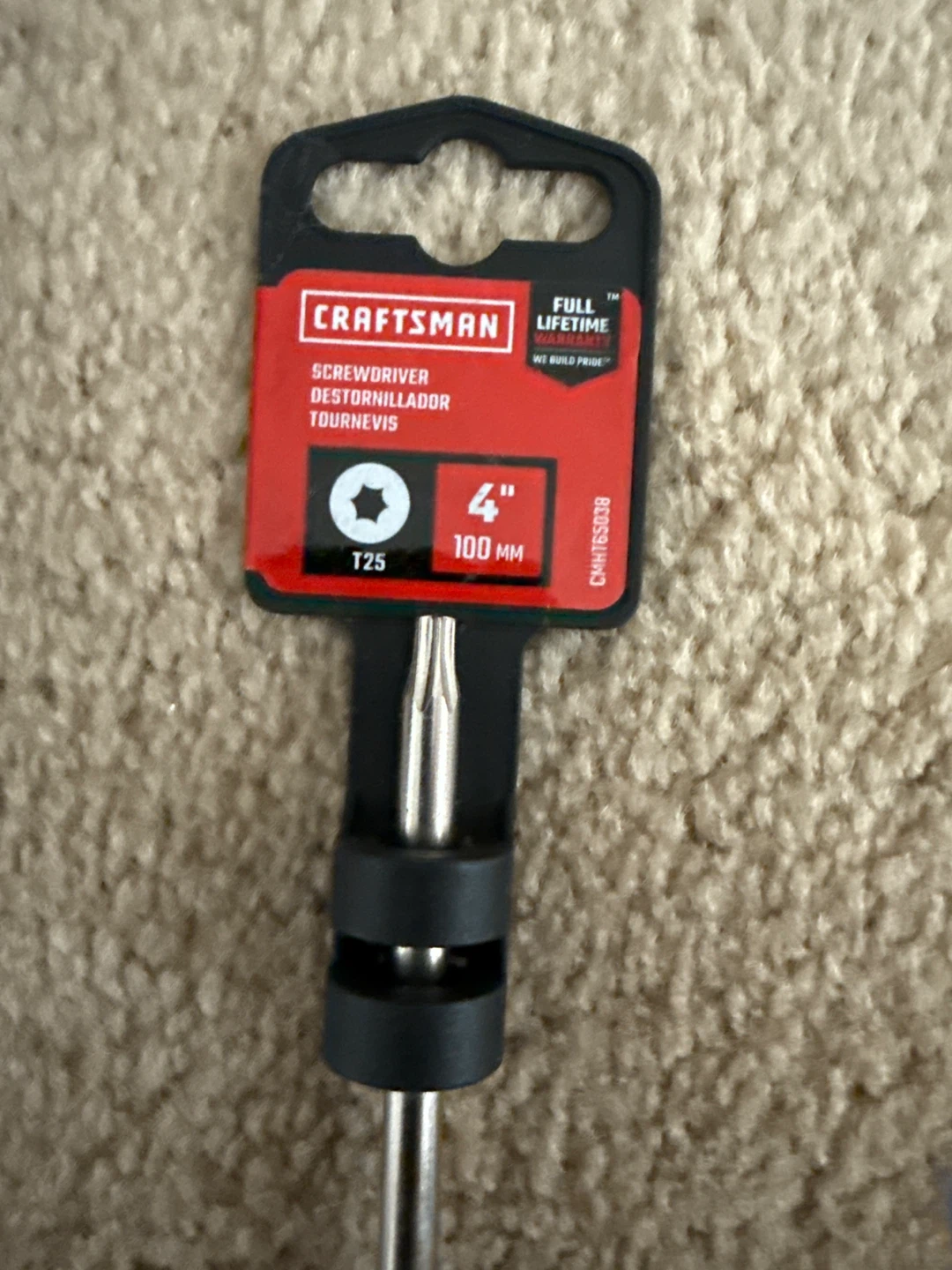 Craftsman T25 Torx Screwdriver, 4" Shaft - photo 2