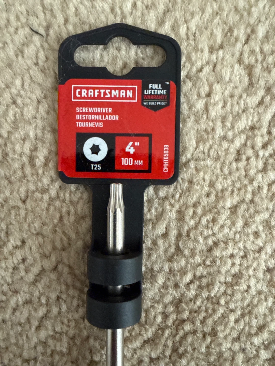 Craftsman T25 Torx Screwdriver, 4" Shaft - photo 4