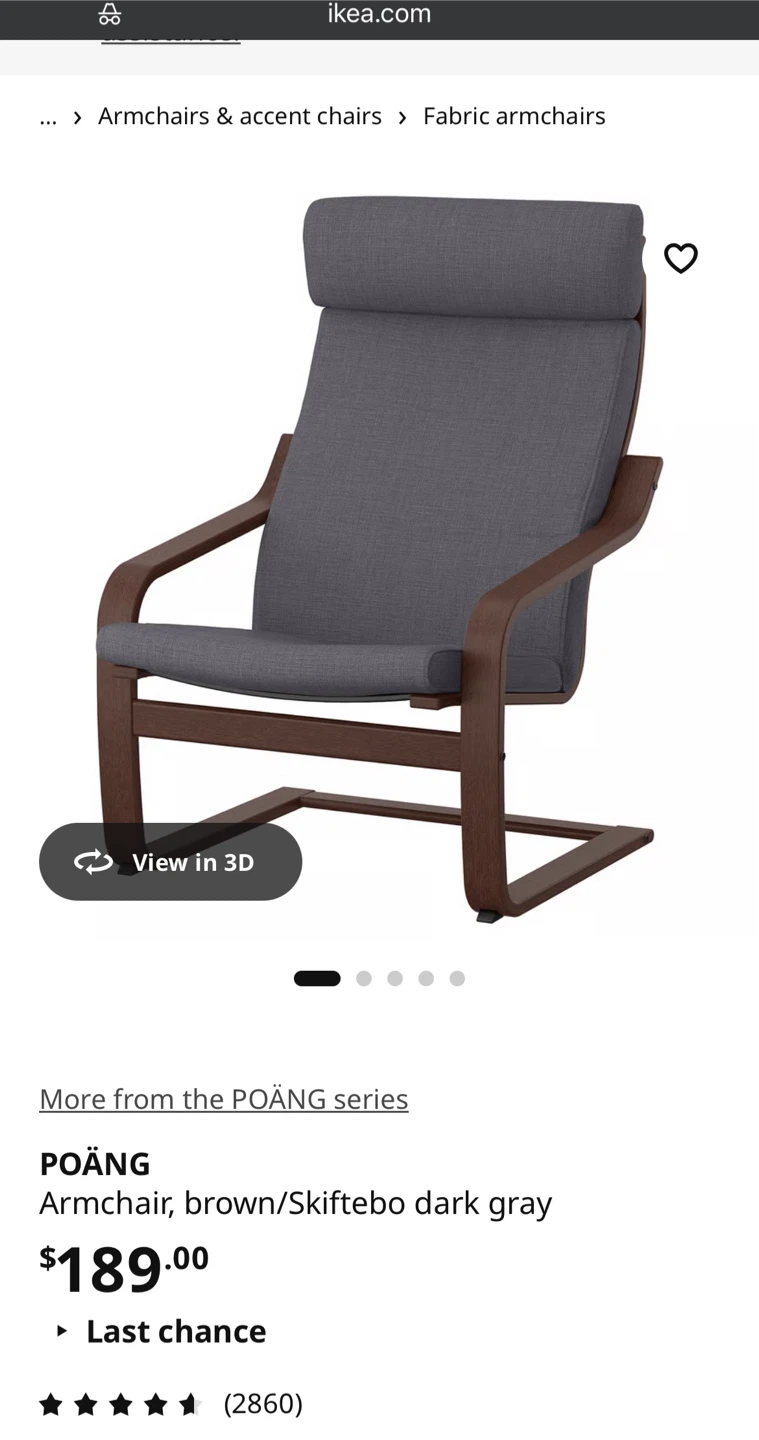 IKEA POÄNG Armchair - custom cover - photo 3