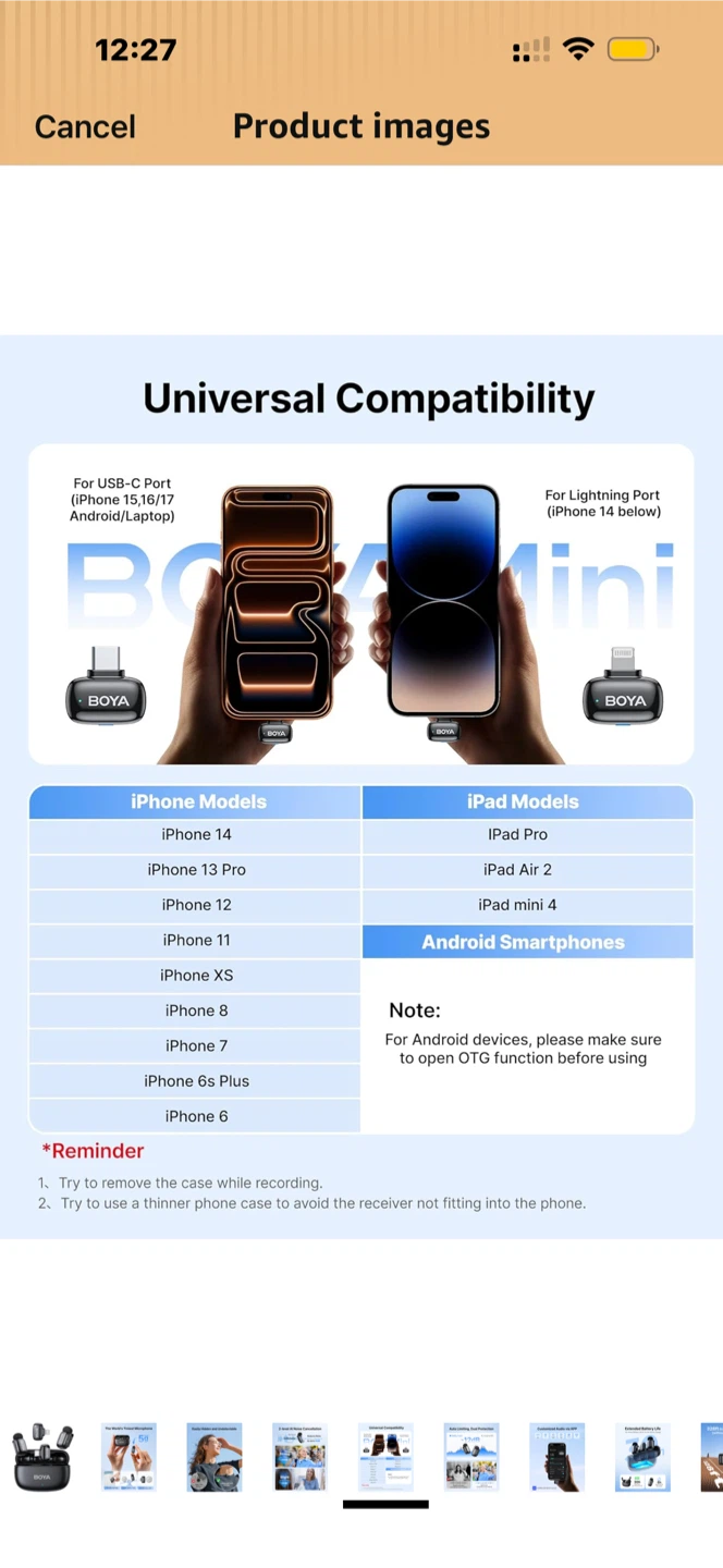 BOYA BY-WM3U Wireless Microphone System for iPhone & Android - photo 5