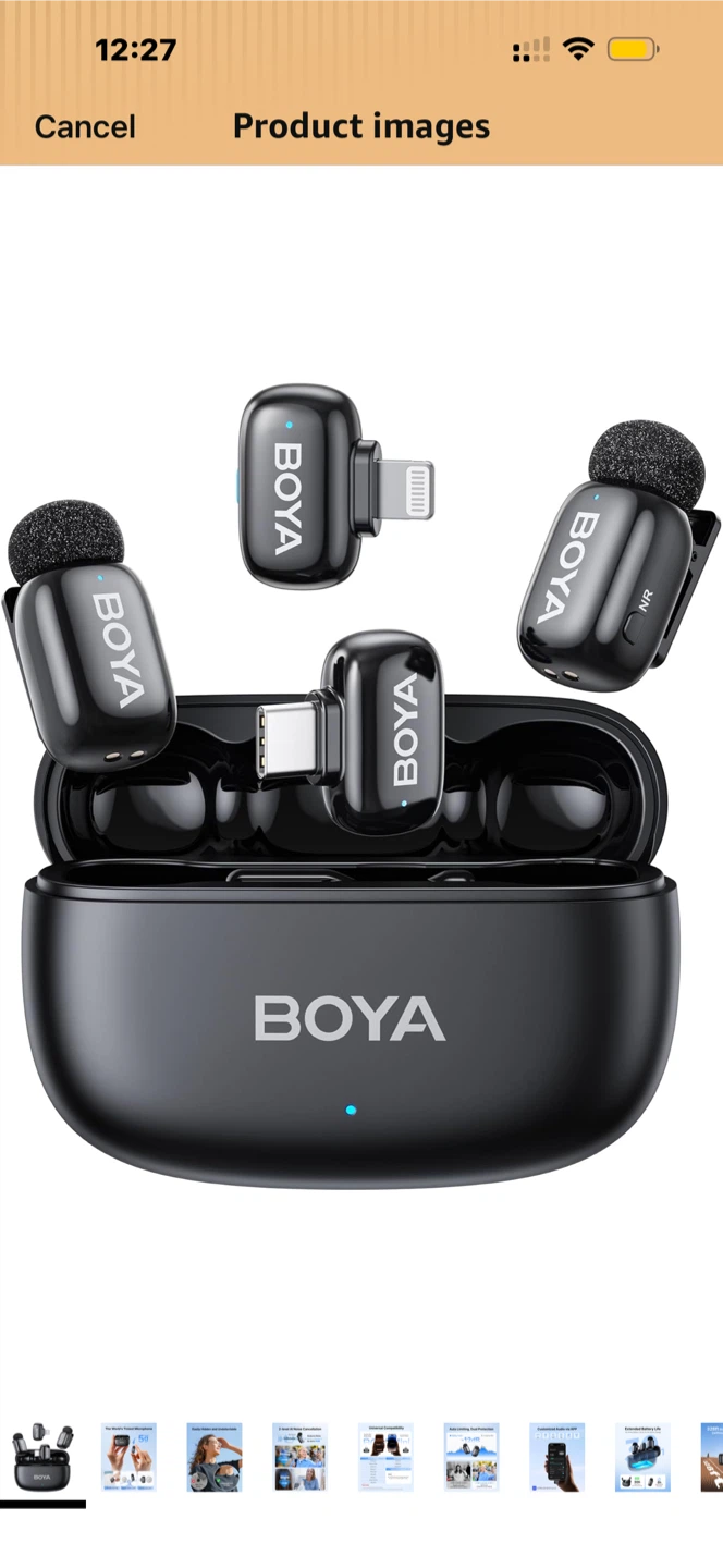 BOYA BY-WM3U Wireless Microphone System for iPhone & Android