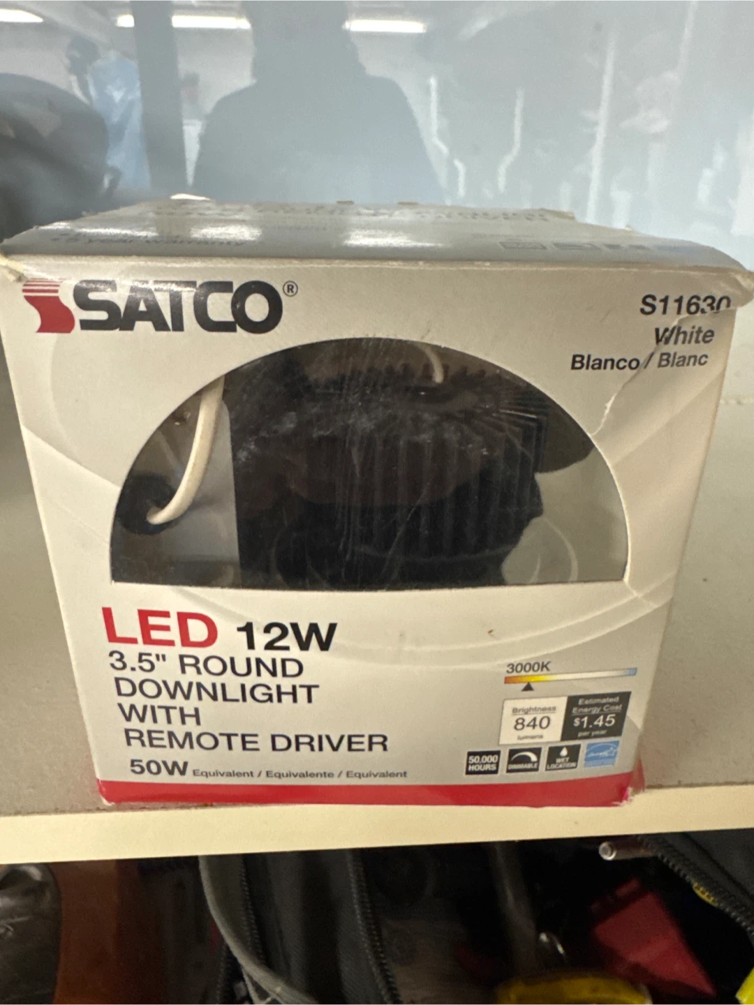 SATCO LED 12W 3.5" Round Downlight with Remote Driver