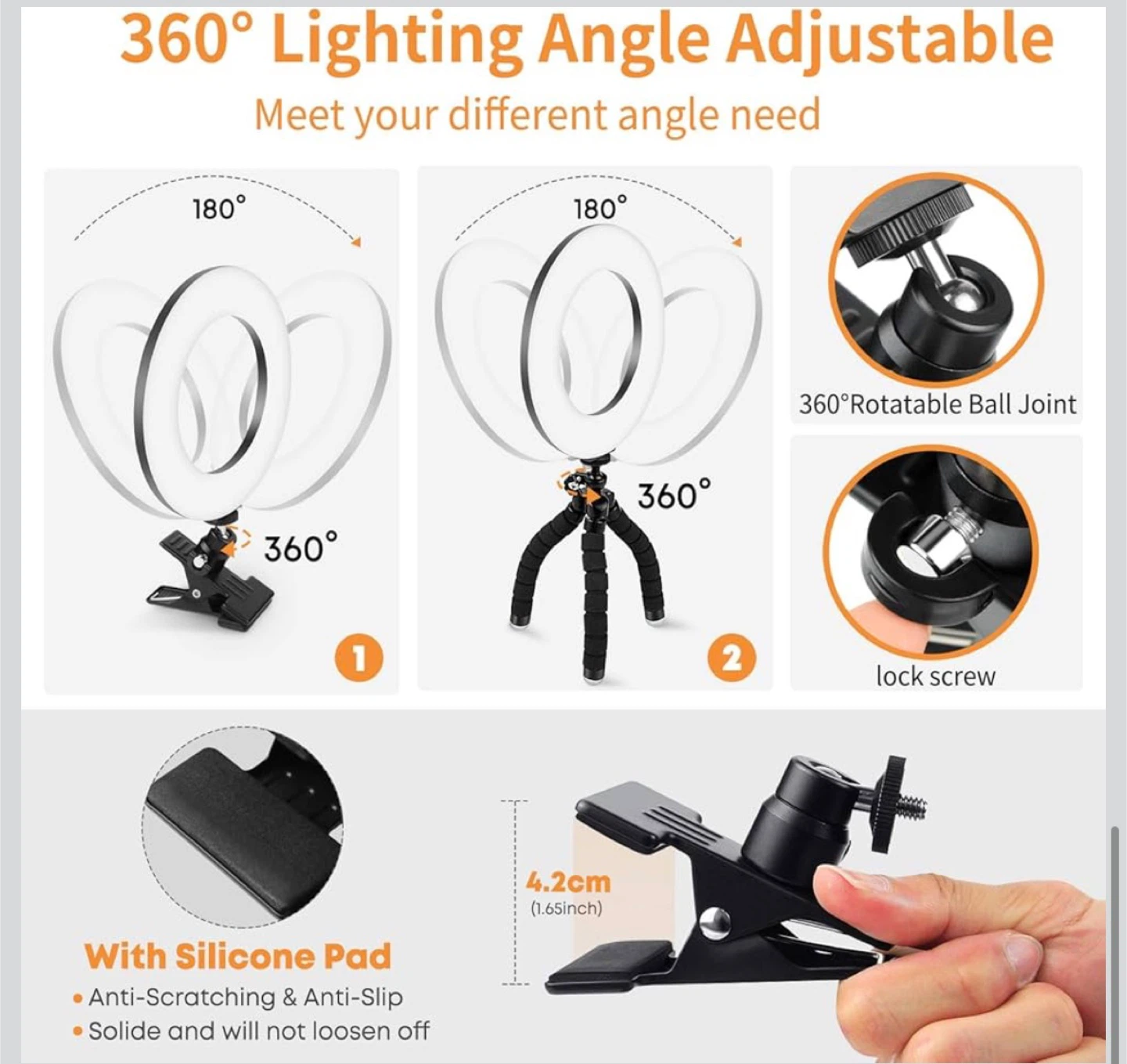 ACMezing Ring Light Video Conference Lighting Kit - photo 4