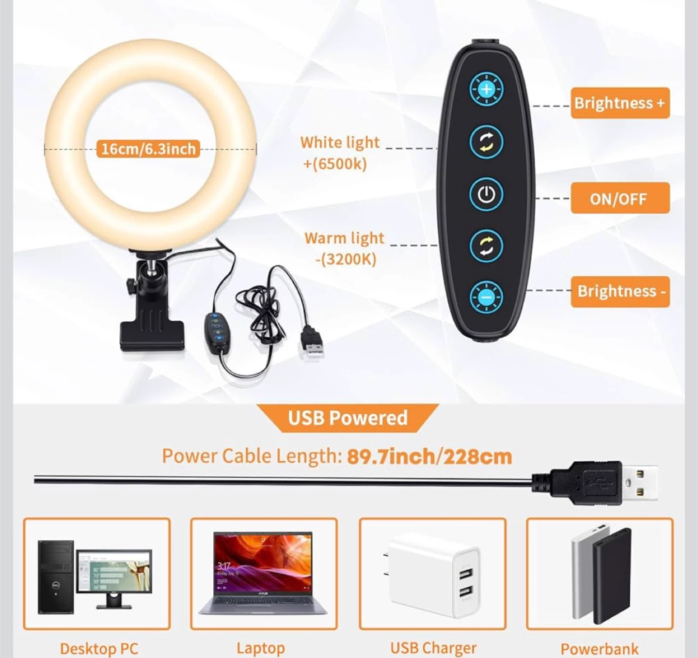ACMezing Ring Light Video Conference Lighting Kit - photo 5