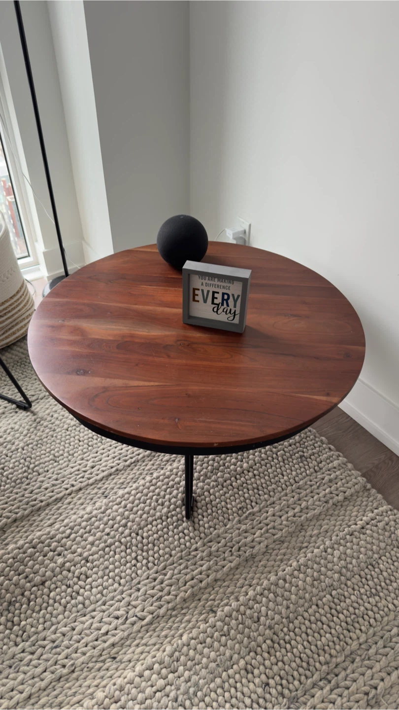 Round Wood Coffee Table