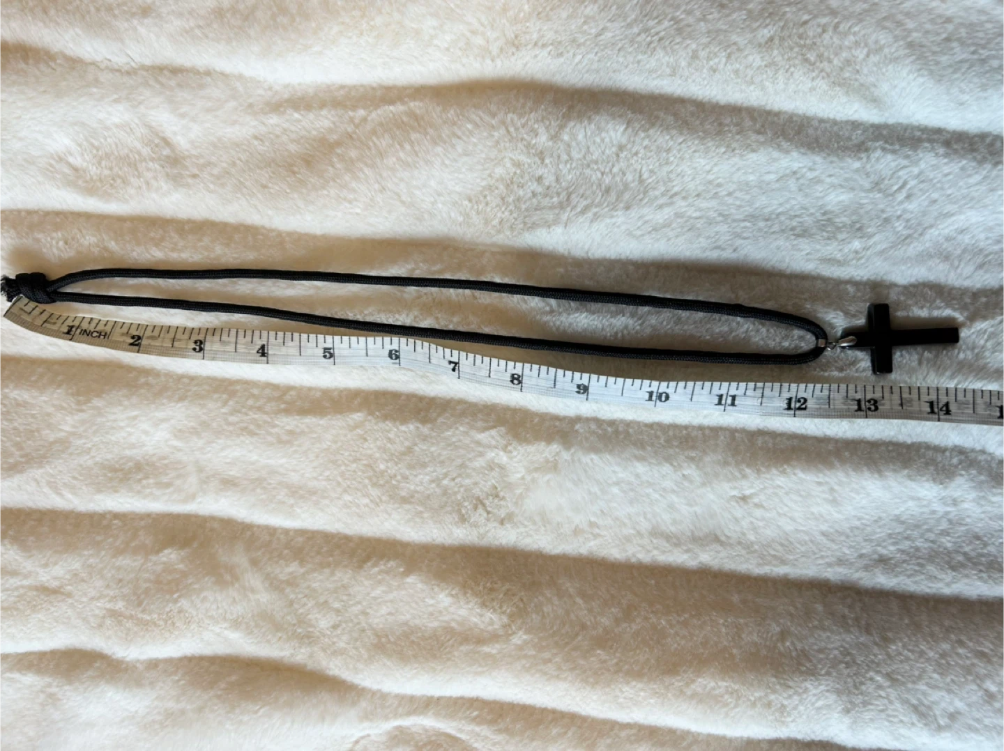 Dark Grey Cross Pendant Necklace - photo 4