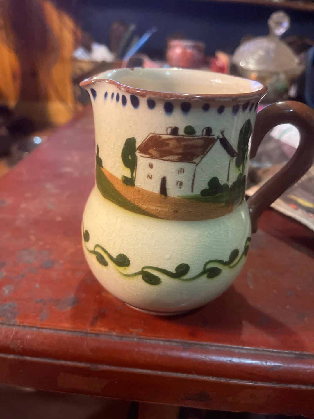 Watcombe Devon Motto Ware Small Pitcher - photo 3