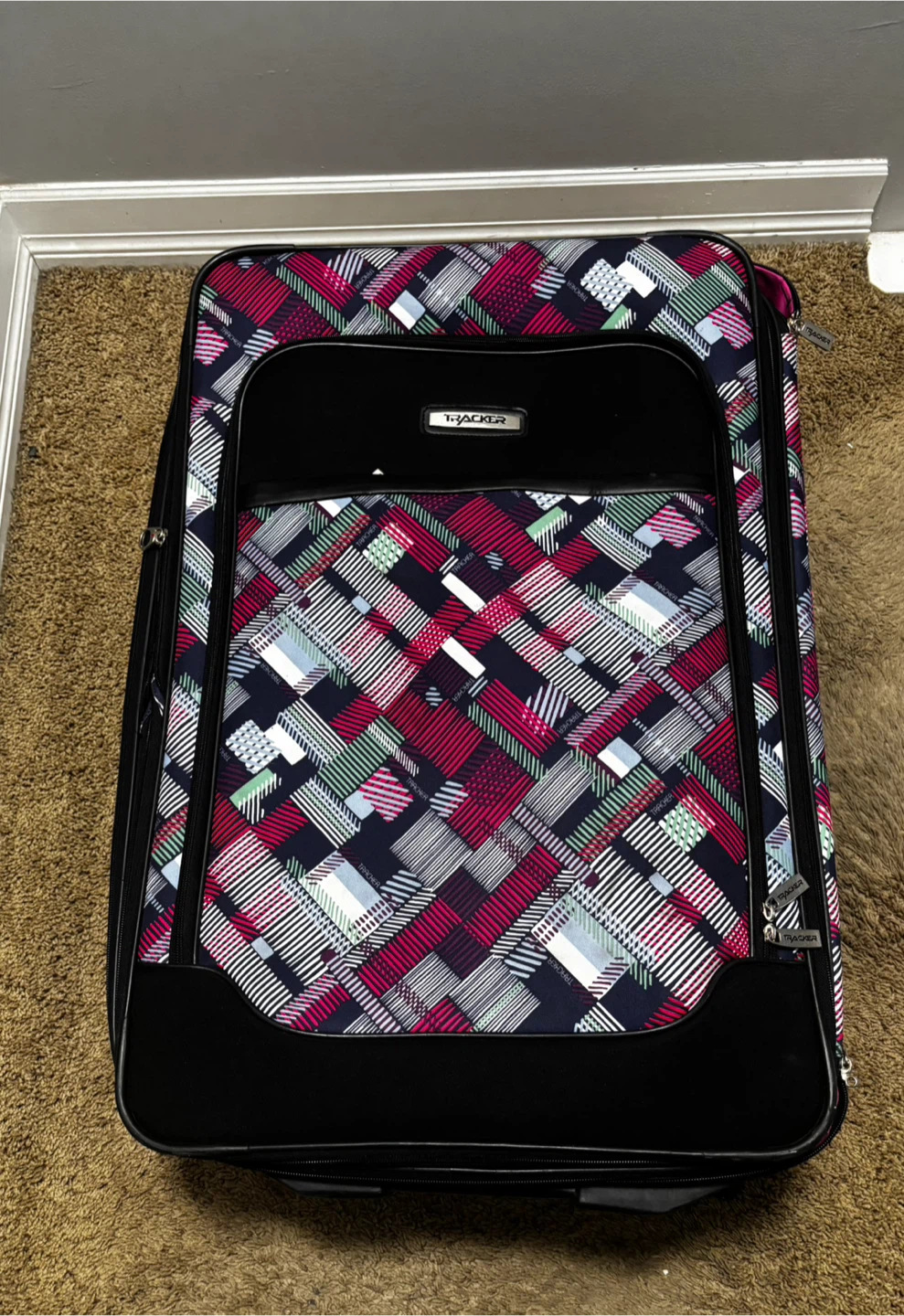 Tracker Luggage Rolling Suitcase