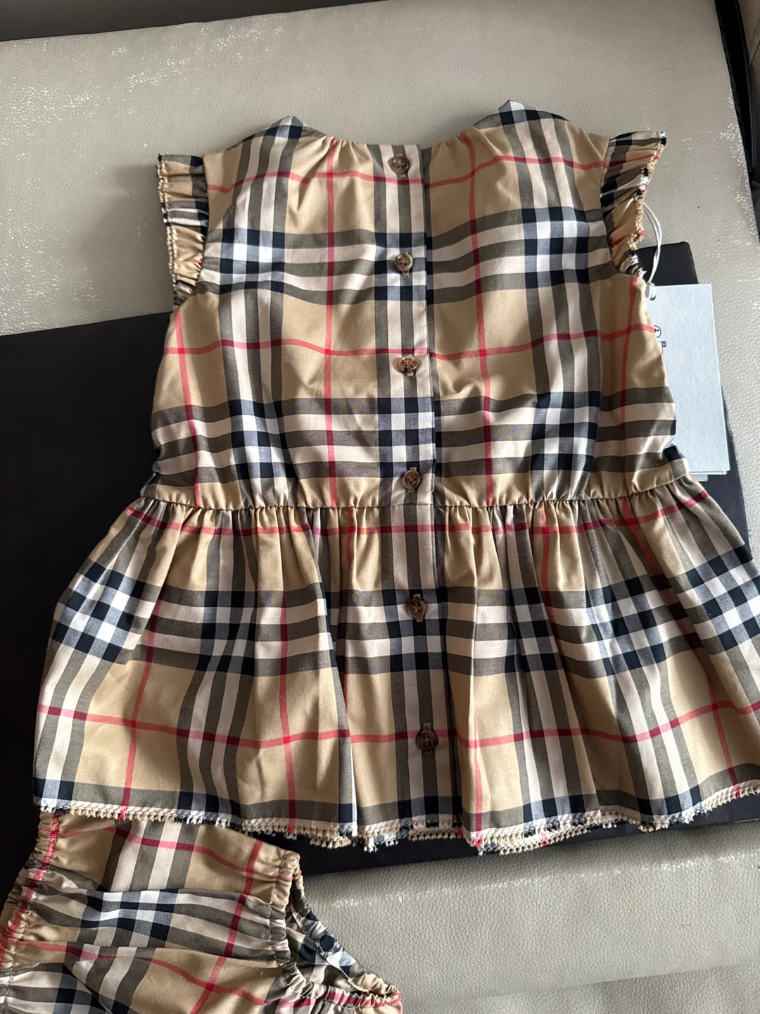 Burberry Baby Dress and Diaper Cover Set - 6M - photo 5