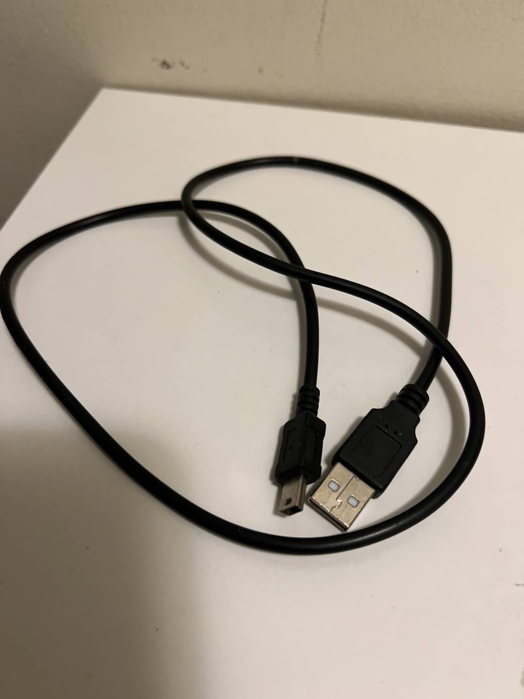 Black USB to Mini USB Cable