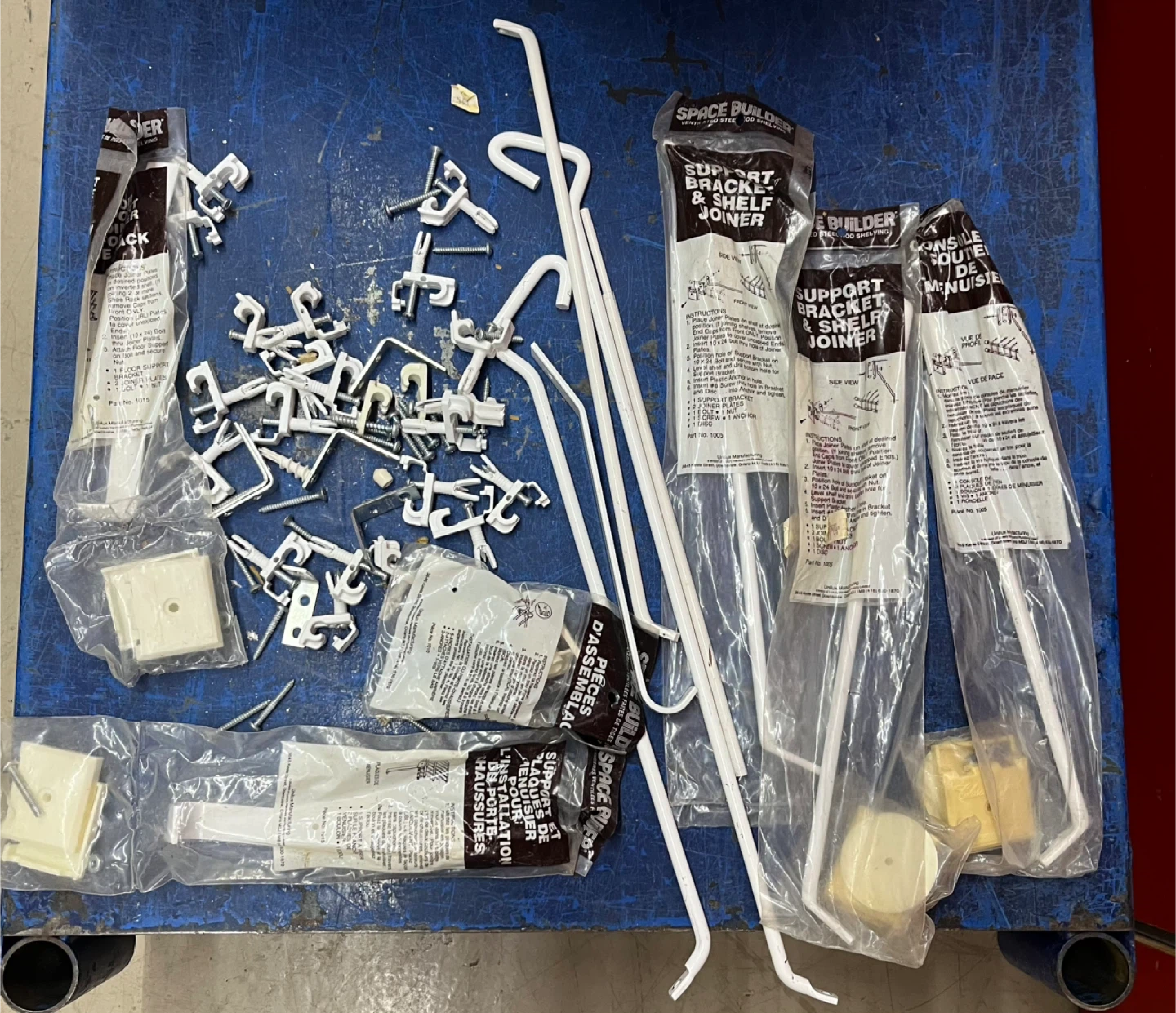 Space Builder Support Bracket & Shelf Joiner Hardware Kit