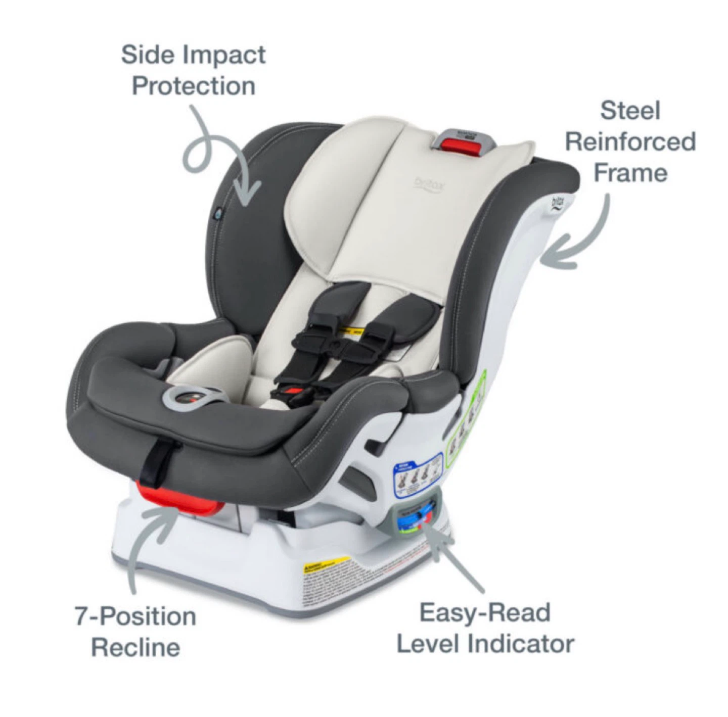 Britax Convertible Car Seat ClickTight – Gray Polka Dot - photo 5