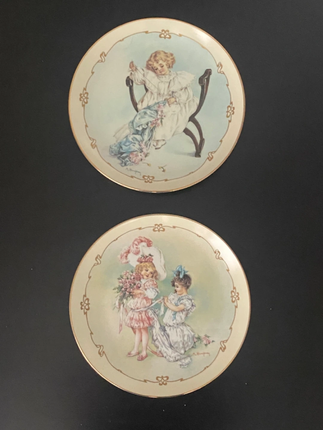 Vintage Collector Plates by Maud Humphrey Bogart!
