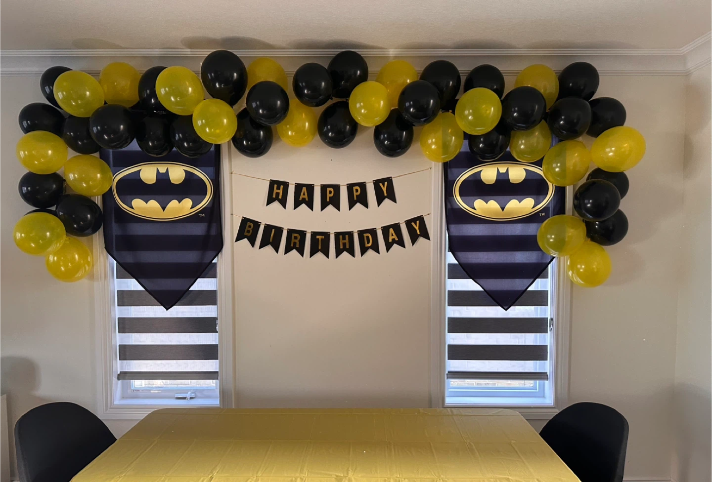 Batman Logo Indoor Banner - birthday decoration - celebration