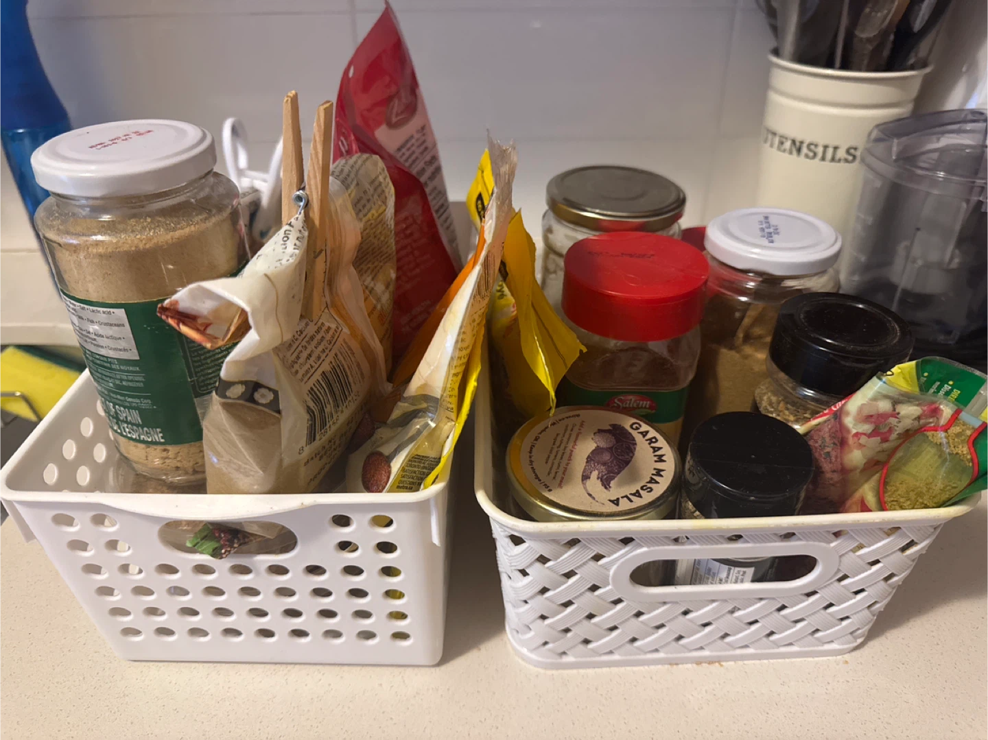 Spice Baskets with Assorted Spices