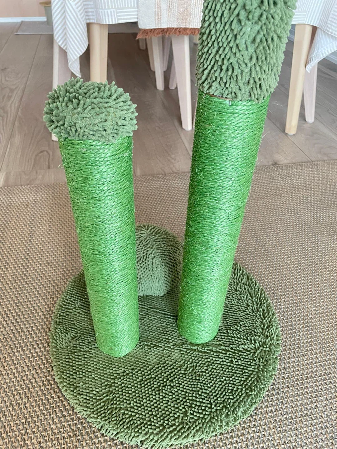 Green Cactus Cat Scratching Post with Ball Toy - photo 4