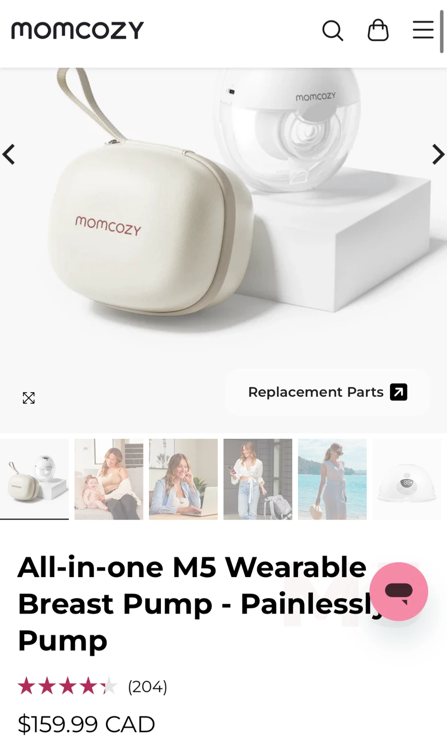 Momcozy M5 Wearable Breast Pump - photo 3