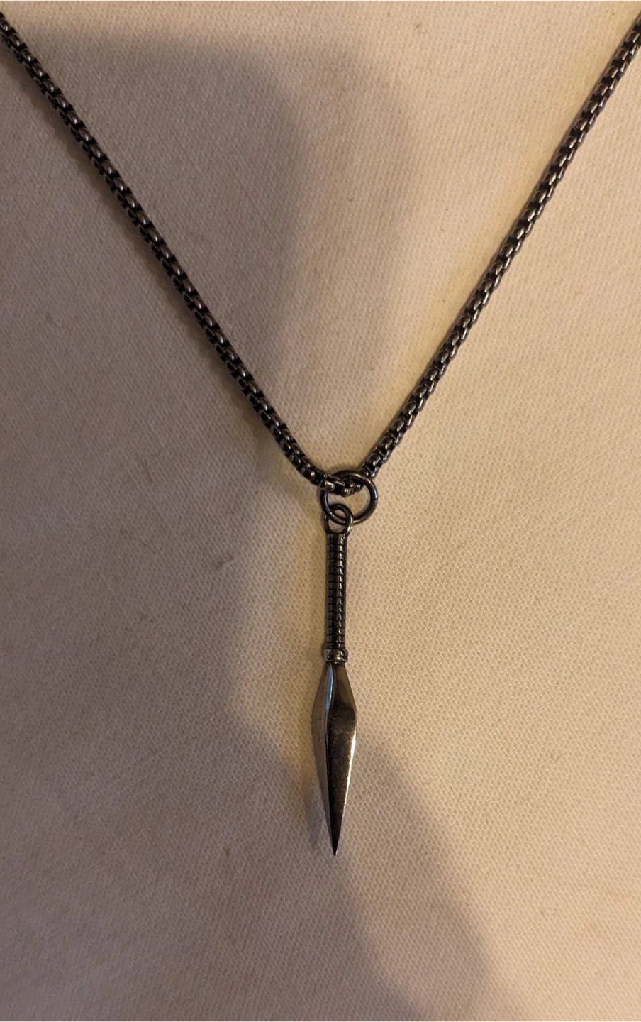 Vitaly Stainless Steel Necklace with Kunai Pendant