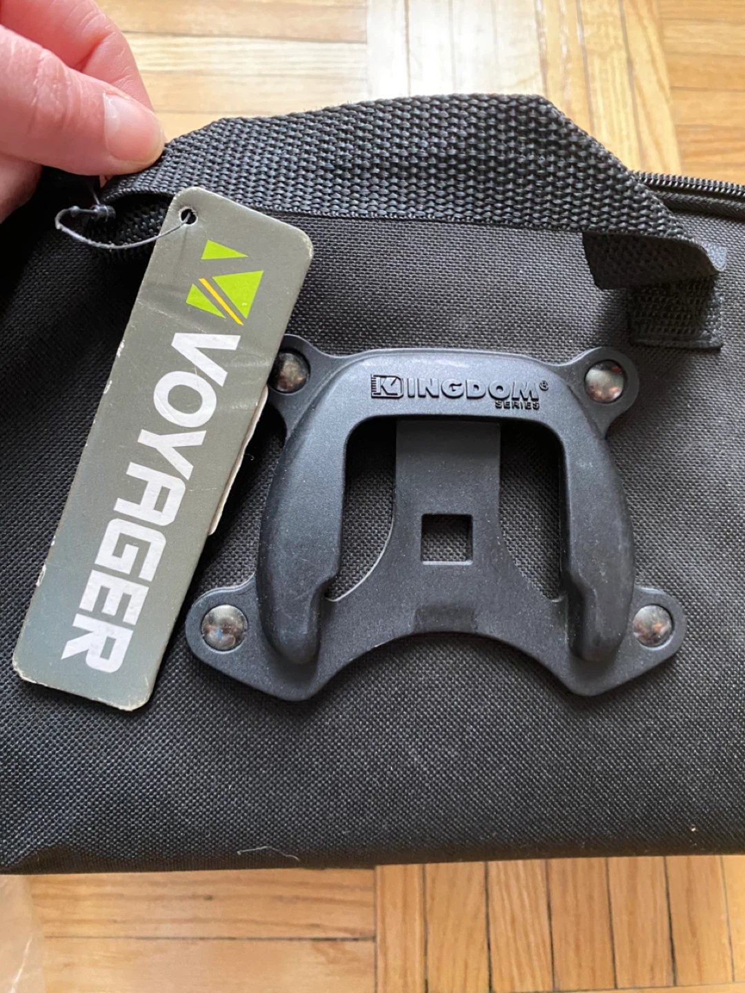 Voyager Black Pannier Bag with Kingdom Series Mounting Hardware