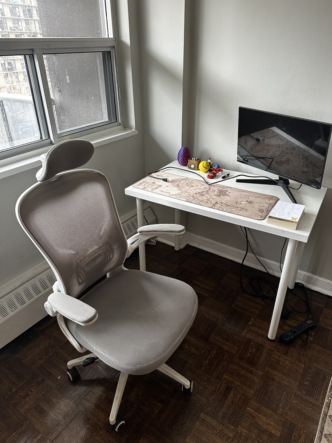 Minimal Office Setup for Sale | Desk + Ergonomic Chair