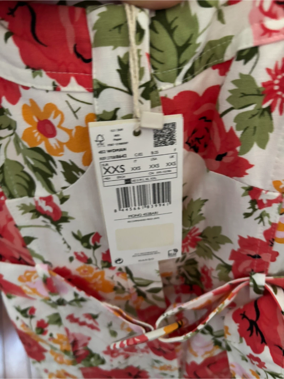 MANGO Floral Print Jumpsuit XXS - photo 2