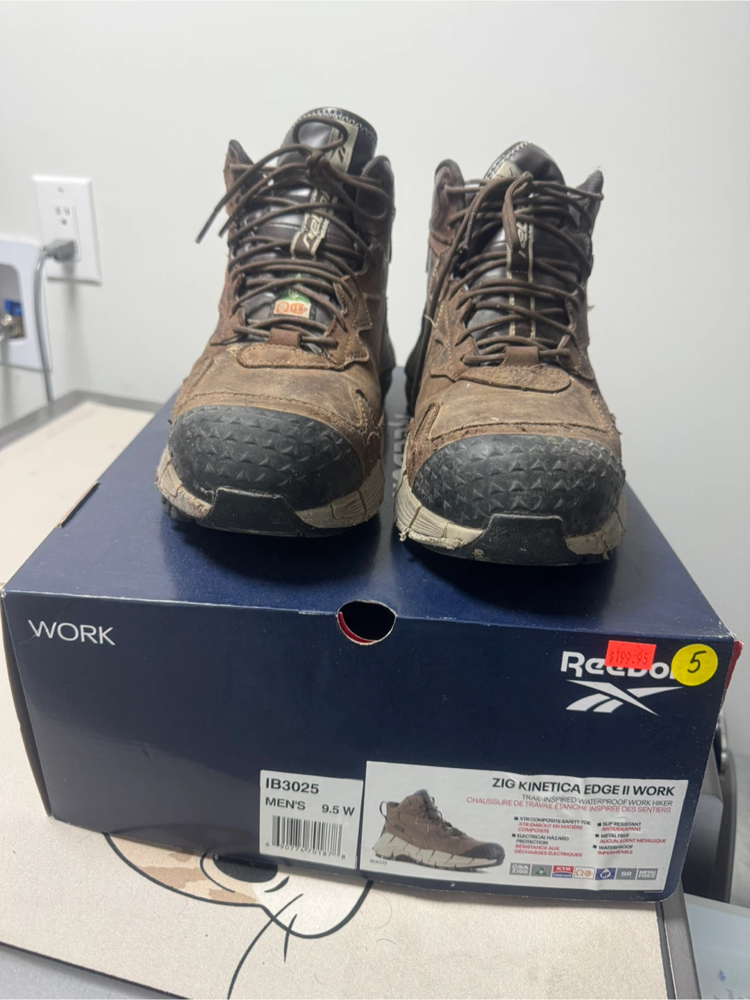 Reebook safety Work Men's Siz 9.5 W Boots - photo 2