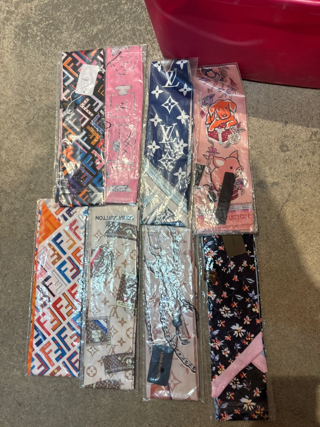 Assorted Designer Inspired Silk Scarves