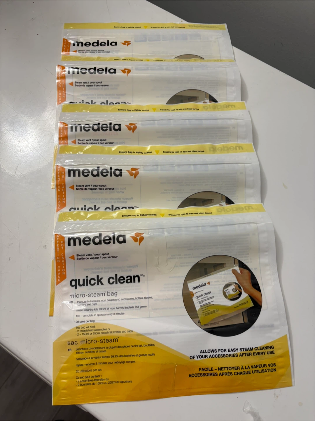 Medela Quick Clean Micro-Steam Bags (Pack of 5)