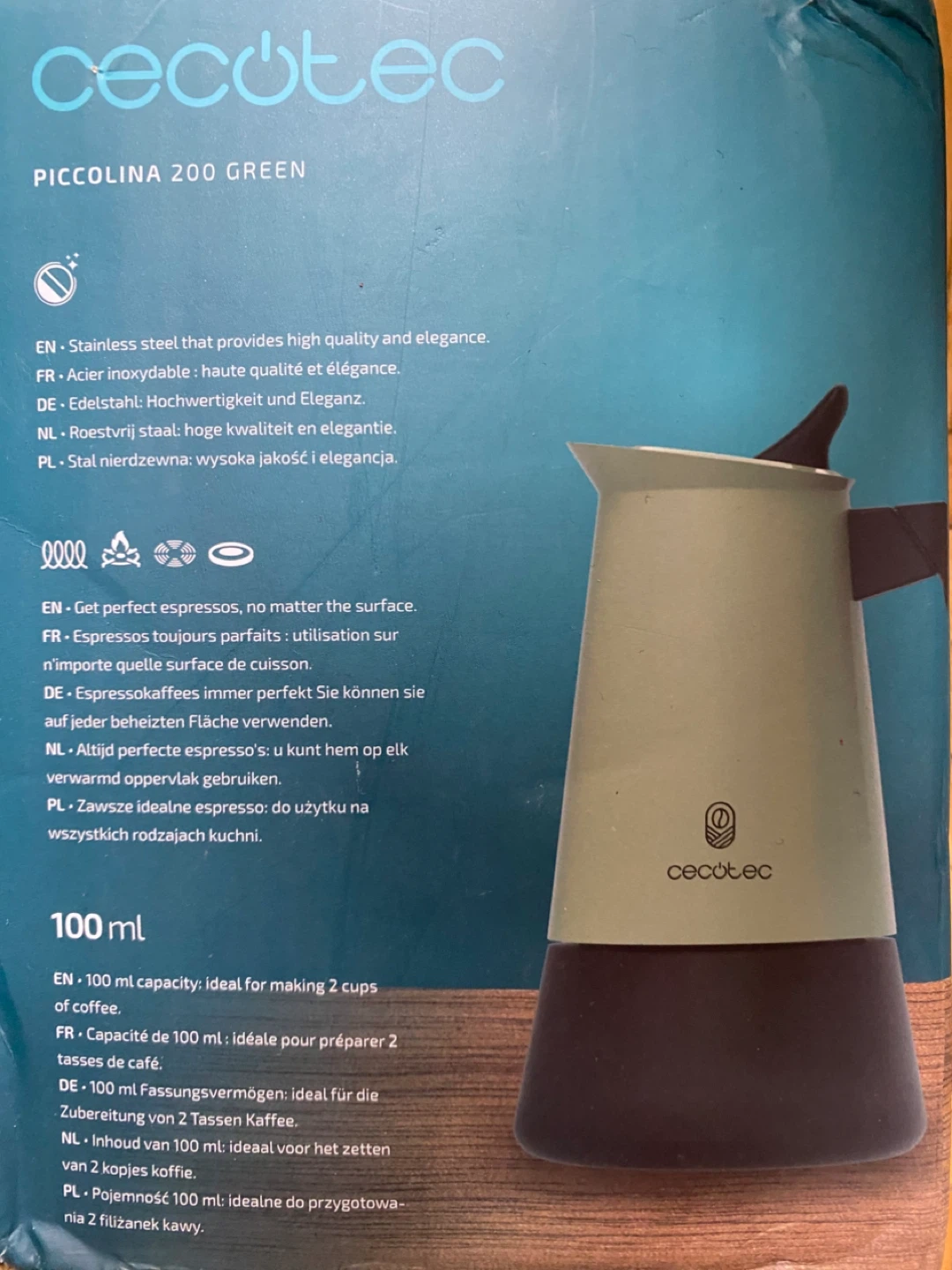 Cecotec Percolator Moka Pot 100 ml