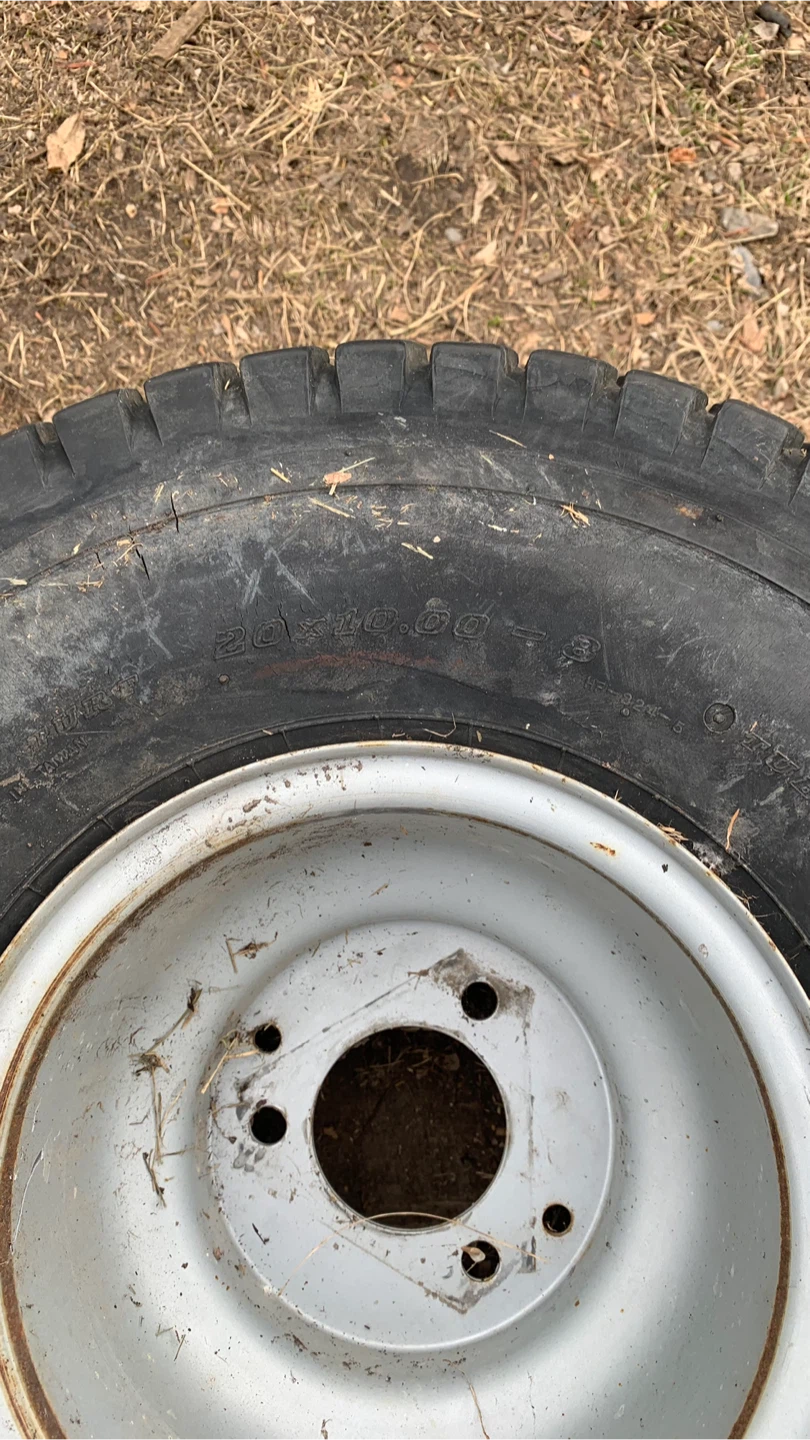 20 x 10.00 - 8 Tire and Rim