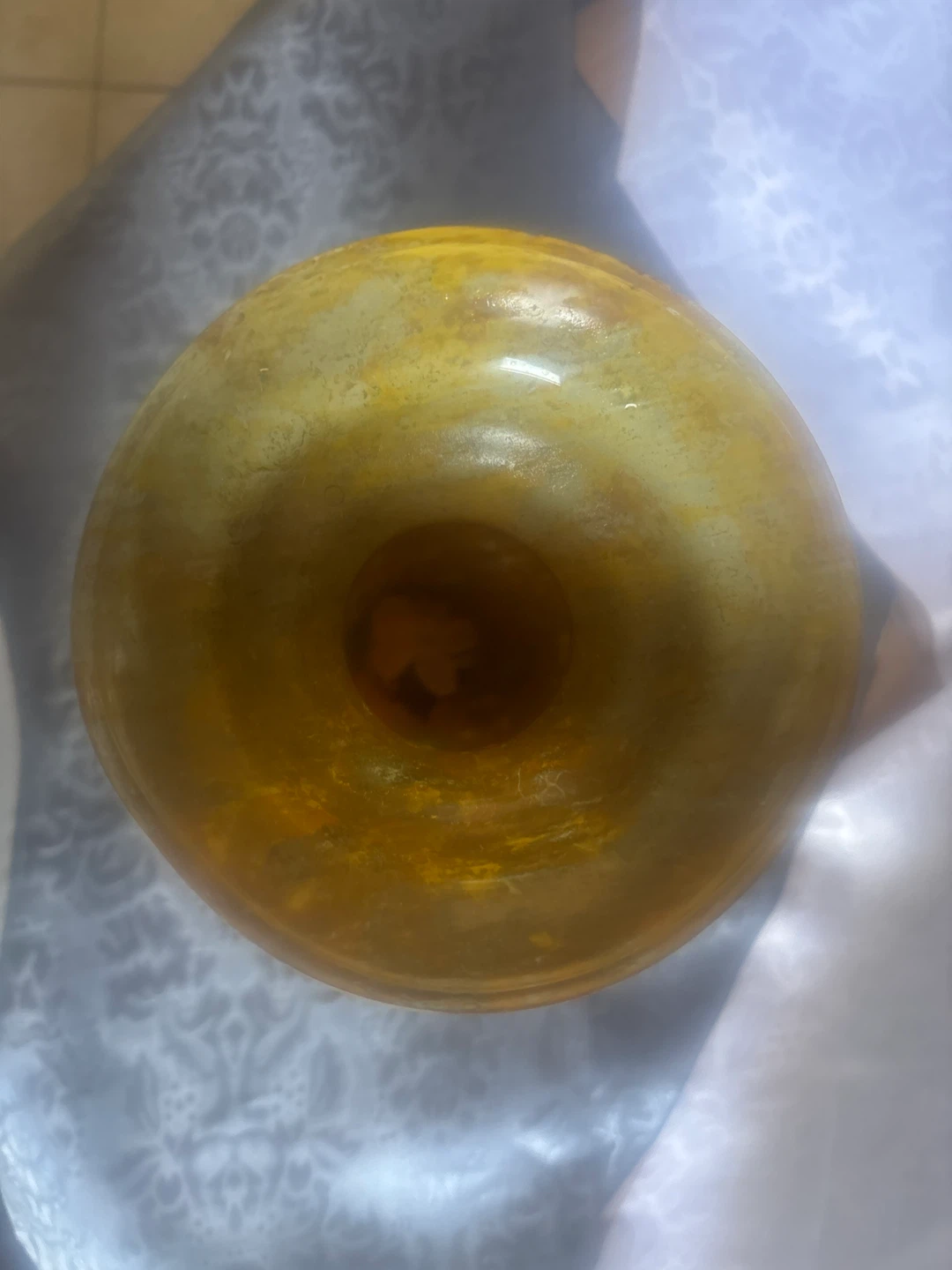 Green Marble Pedestal Vase - photo 2