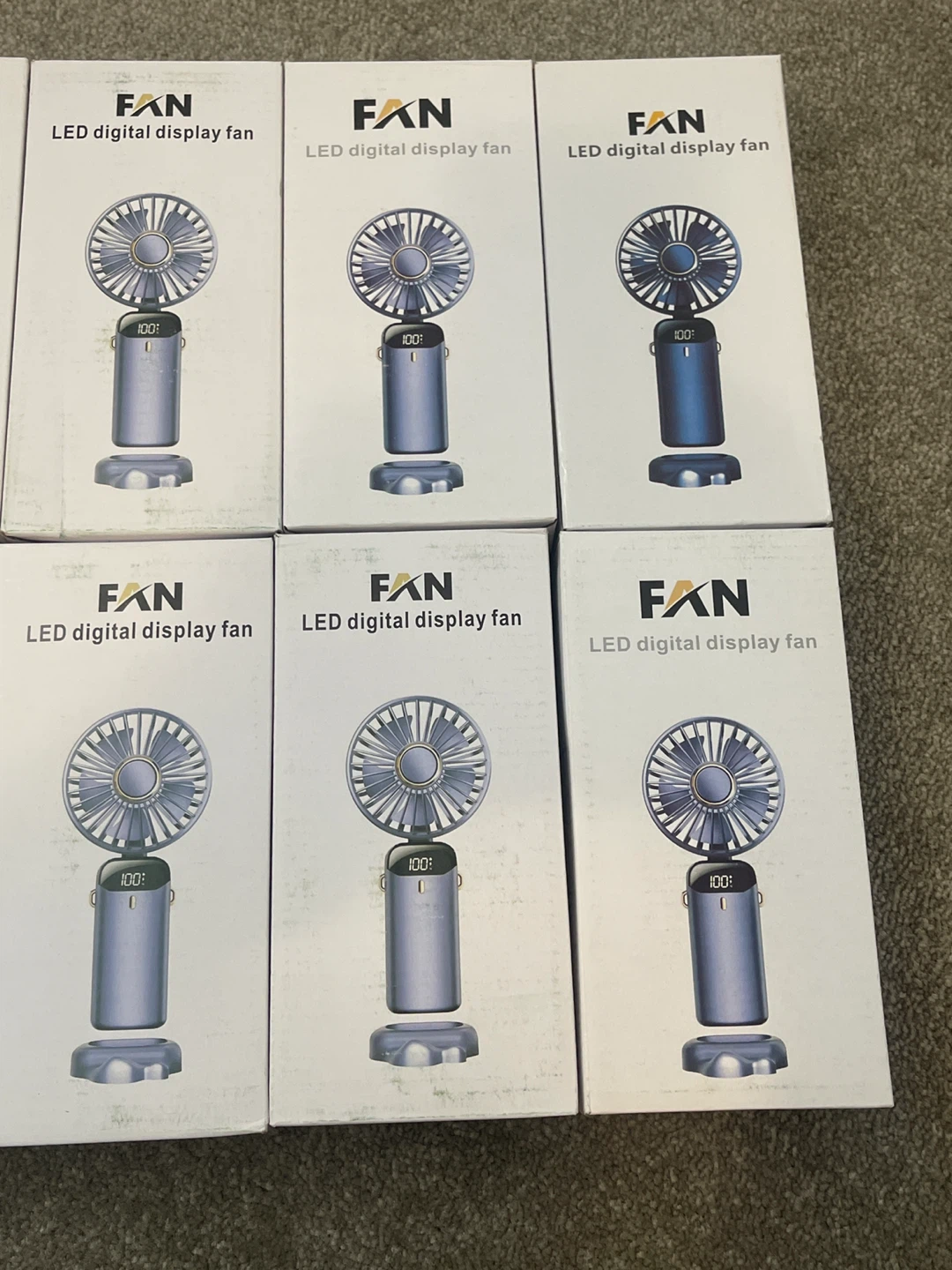 (10 pcs) FAN LED Digital Display Mini Fan - photo 3