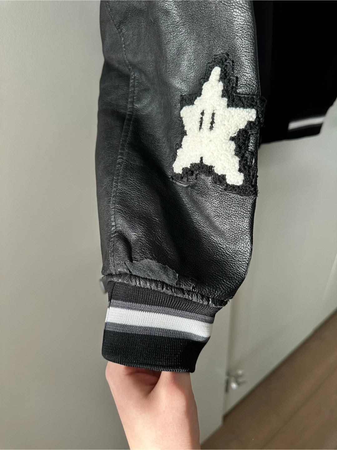 Super Mario World Varsity Jacket Black with Patches - photo 5