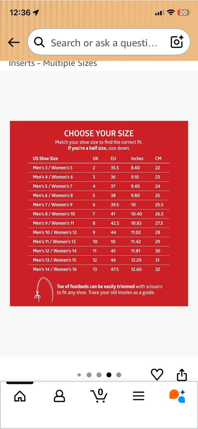 SOLE Active Medium Cushioning Footbeds Size 11 - photo 5