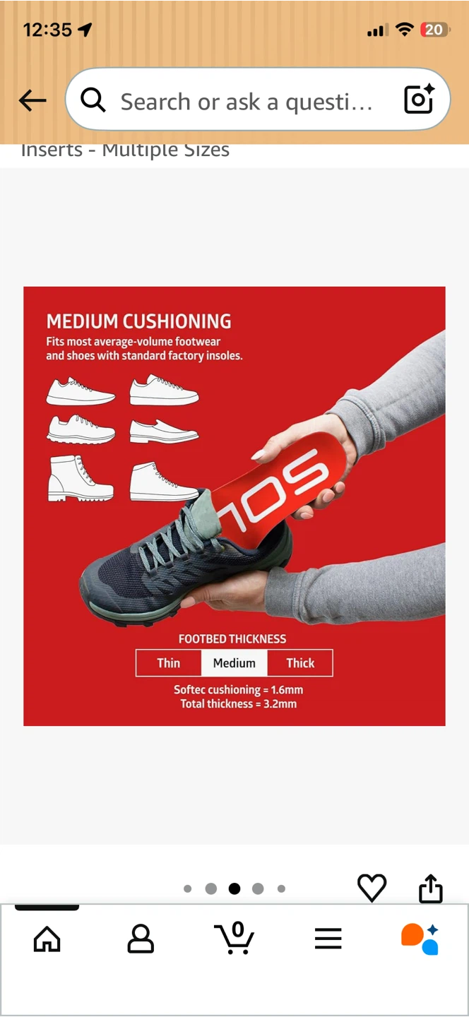 SOLE Active Medium Cushioning Footbeds Size 11 - photo 4