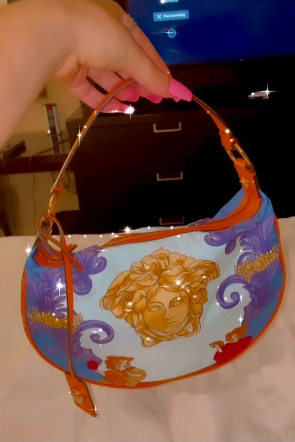 VERSACE MEDUSA RENAISSANCE HOBO SHOULDER BAG