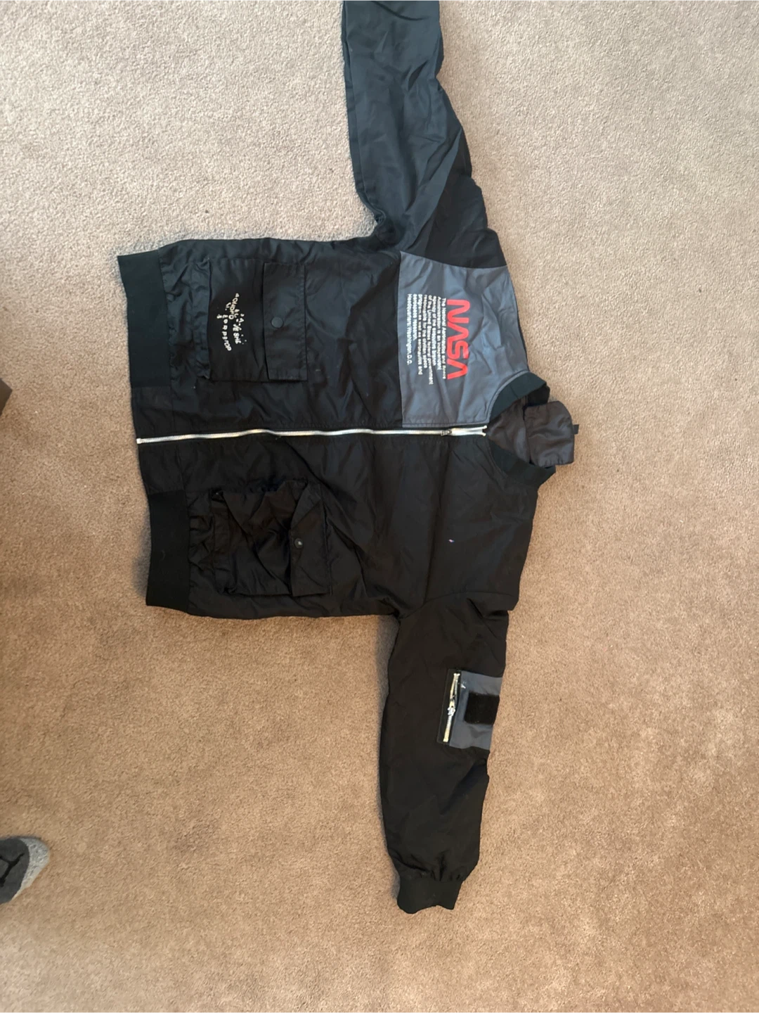 Black NASA Bomber Jacket - photo 2
