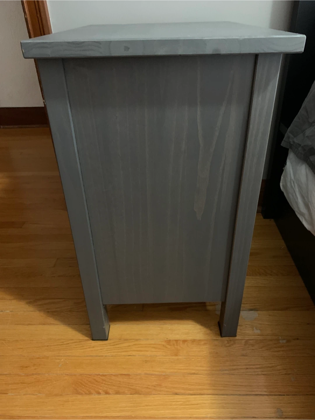 Grey 2-Drawer Nightstand - photo 4