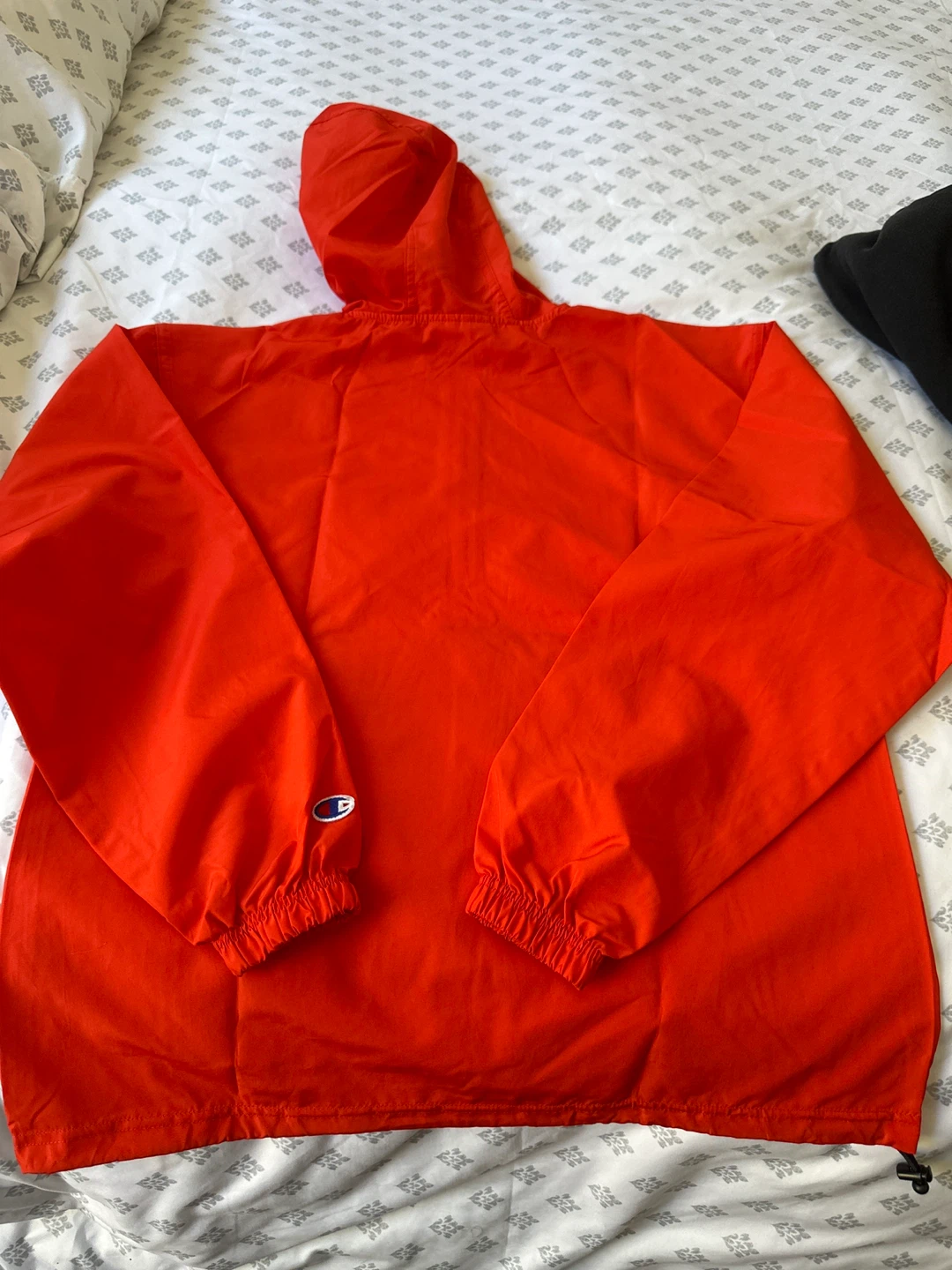 Champion Orange Anorak Windbreaker Jacket size S - photo 2