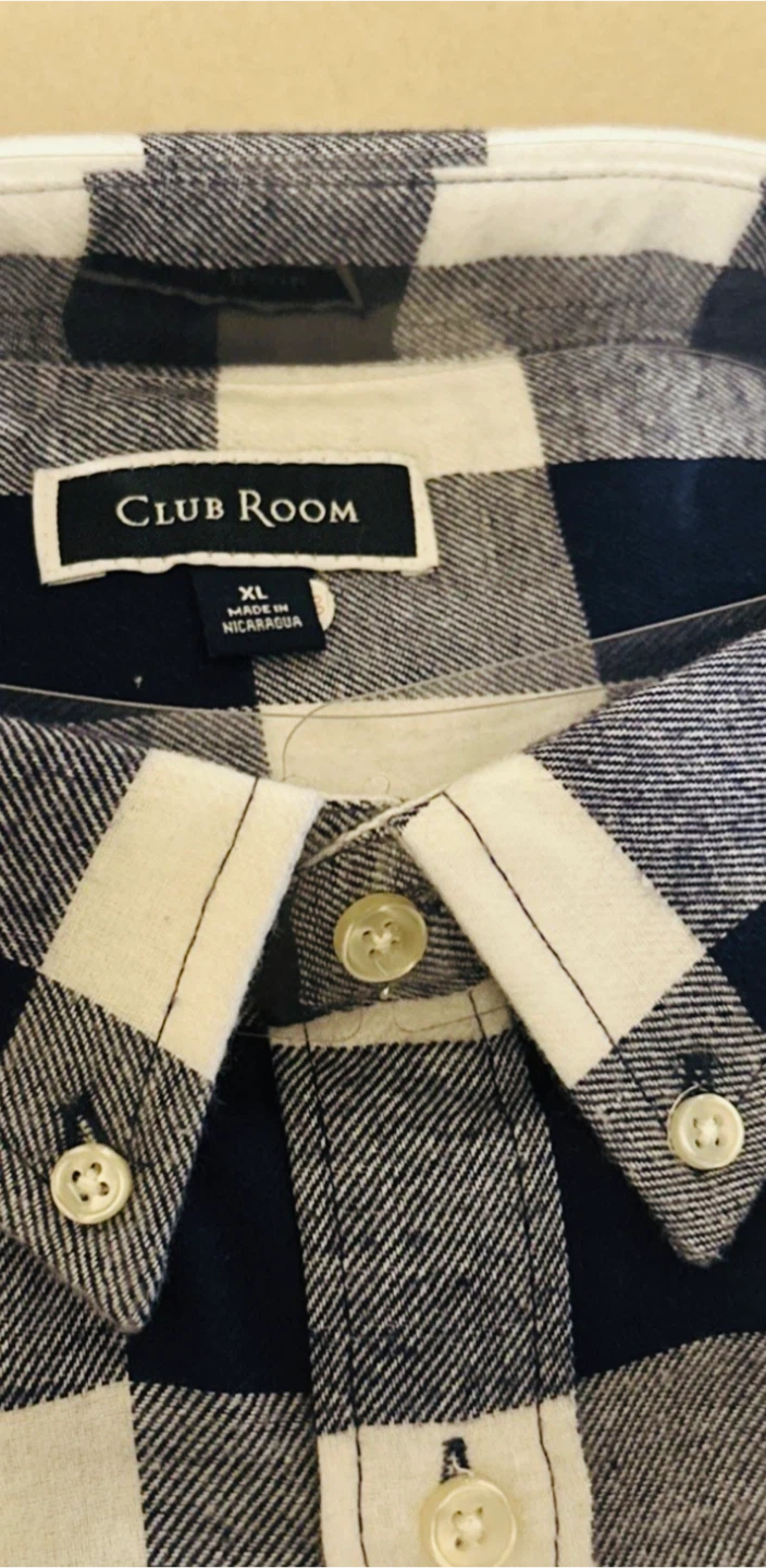 Club Room Plaid Button-Down Shirt - XL - photo 2
