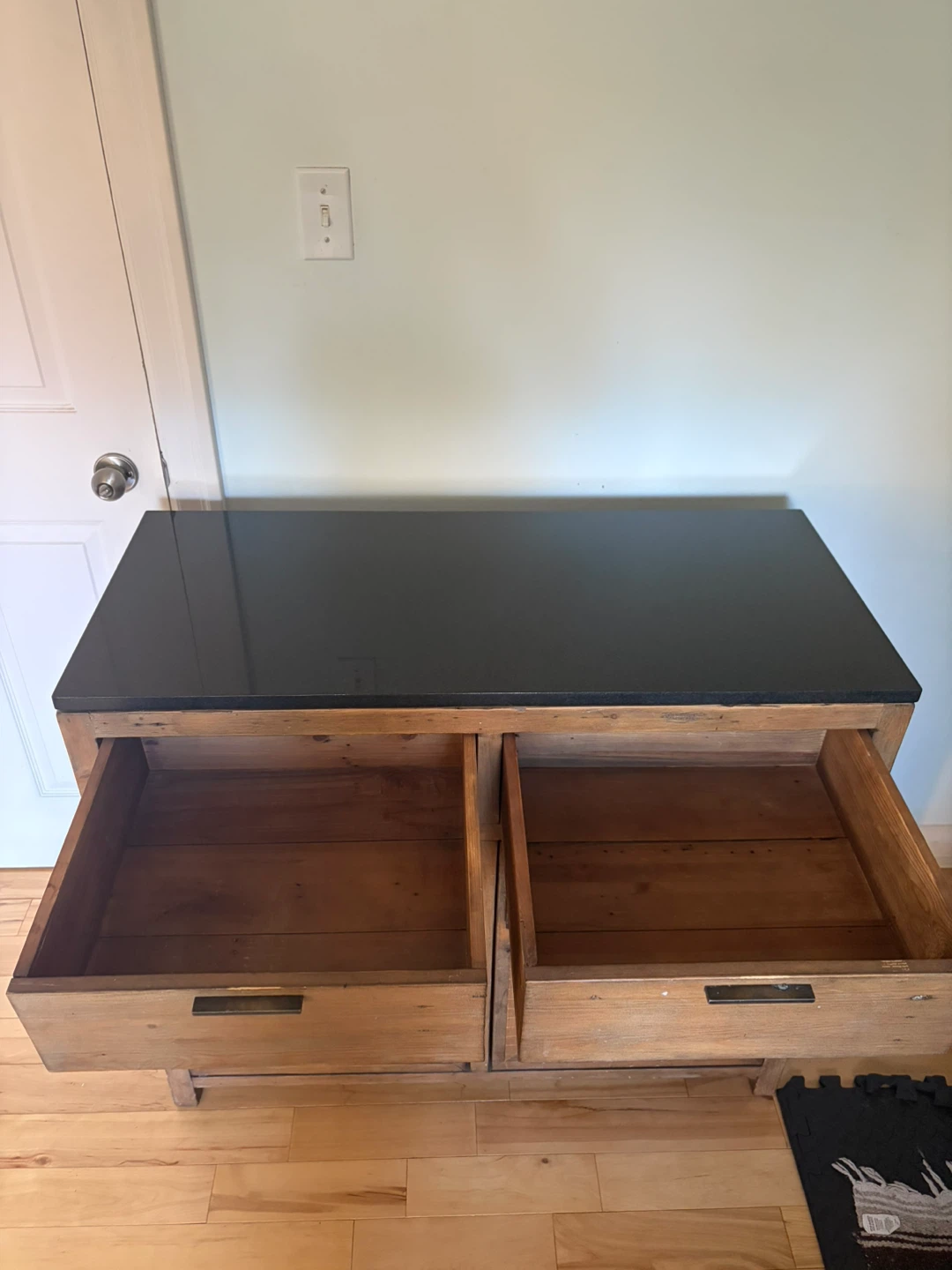 Solid Wood Cabinet With Real Stone Top - photo 3