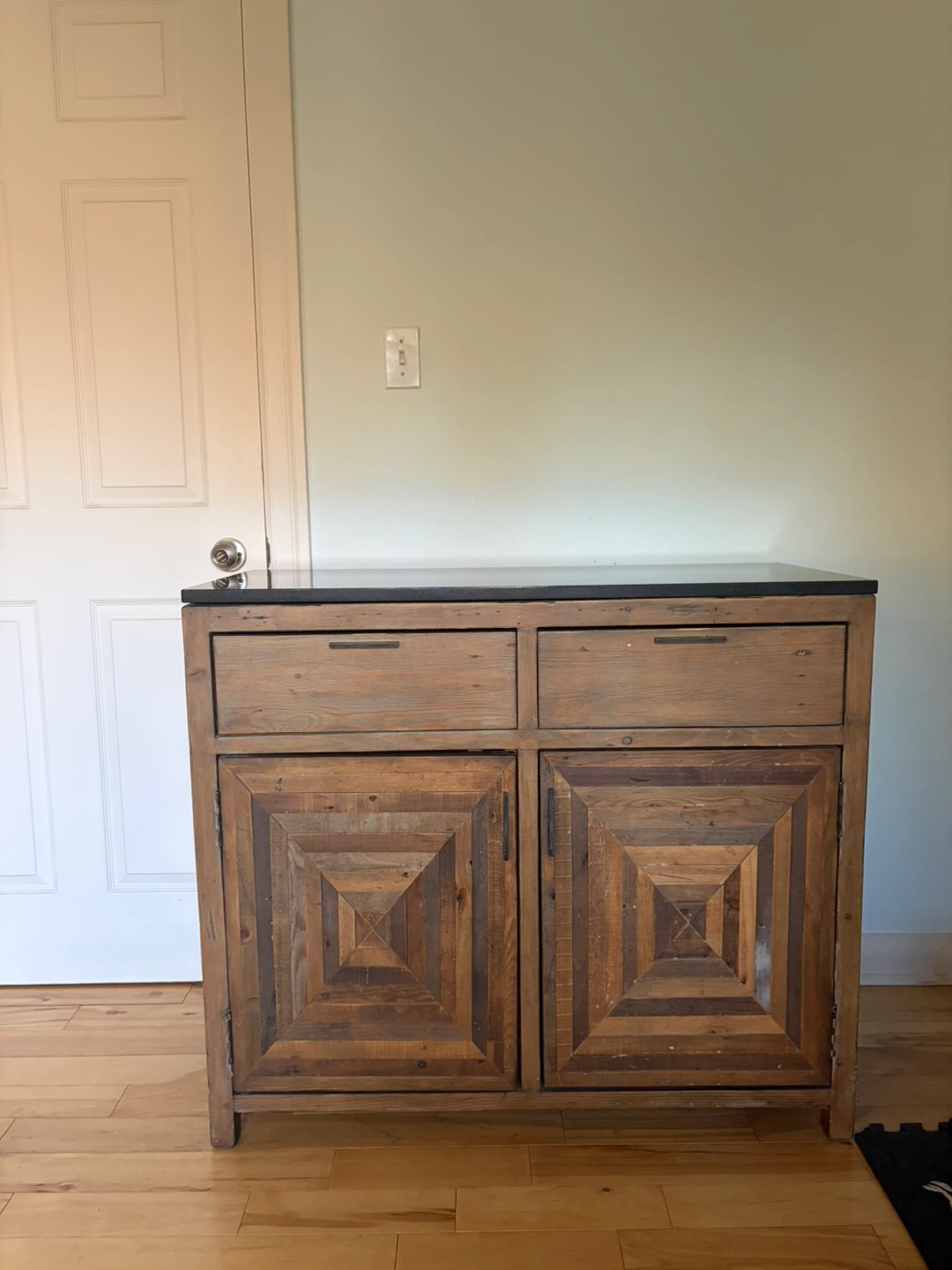 Solid Wood Cabinet With Real Stone Top