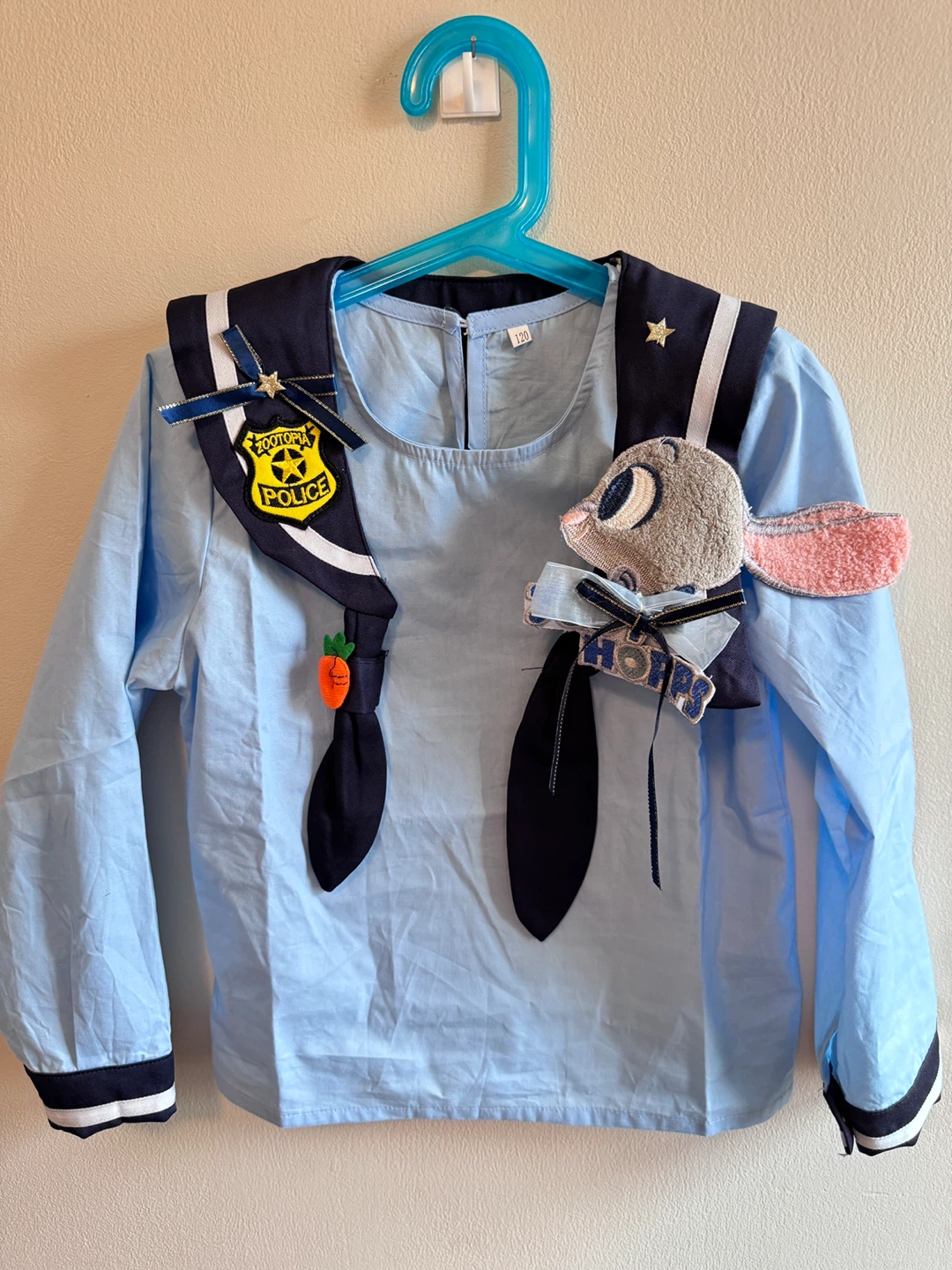 Zootopia Police Judy Hopps 3pc set Toddler 5-6T