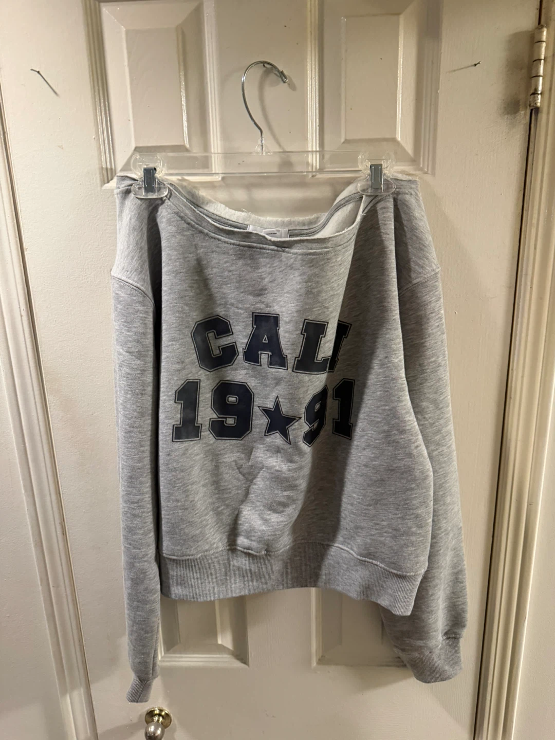 Grey 'CALI 19*91' Sweatshirt - photo 4