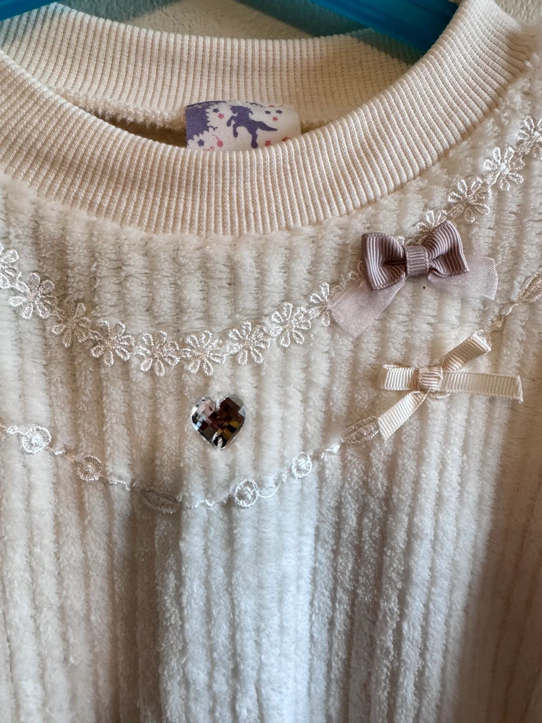 Kids' Pink Velour Dress with Bows Toddler size 5-6T - photo 2