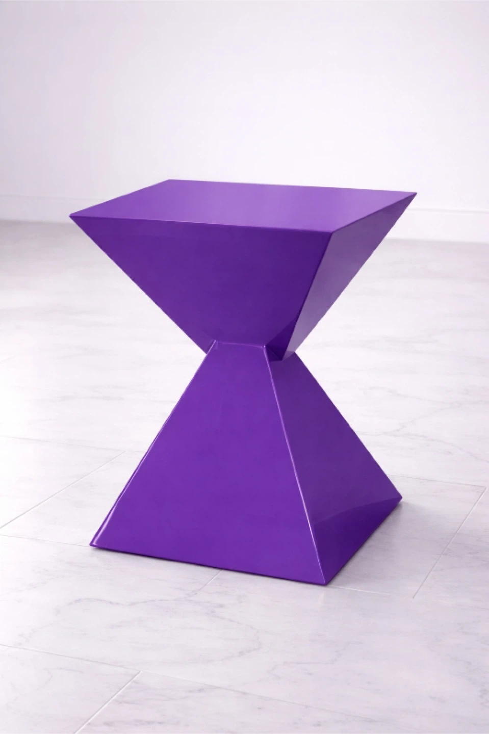 Art Chair - purple Geometric Side chair